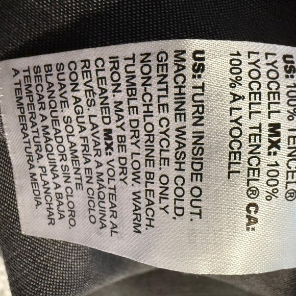 NWT Chico's 4 (20/22) 100% Tencel Lyocell Popover Tunic Shirt Gray - Picture 4 of 6